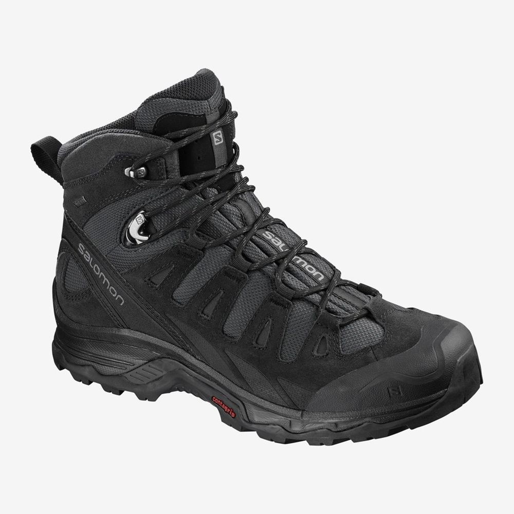 Salomon Israel QUEST PRIME GTX - Mens Hiking Shoes - Black (IBOL-20937)